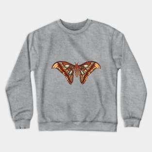 An illustration of an atlas moth Crewneck Sweatshirt